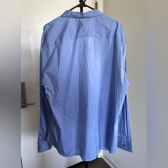 CALVIN KLEIN Blue Stretch Cotton shirt - Picture 5 of 5